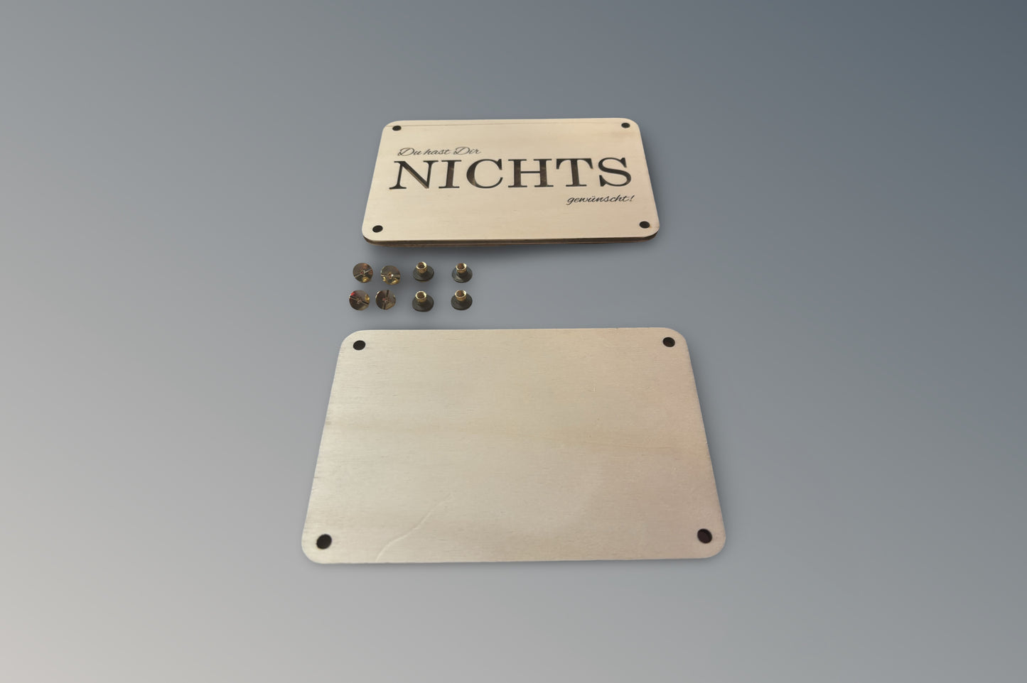 Einzelteile Geschenkkarte Du hast Dir Nichts gewünscht
