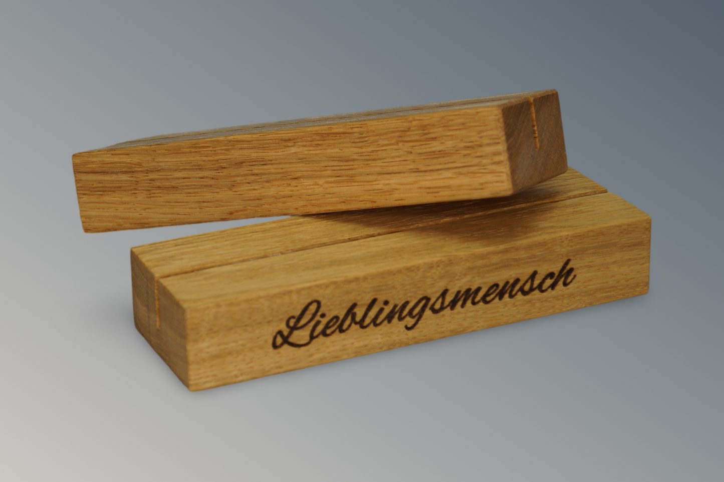 Kartenhalter aus Eiche