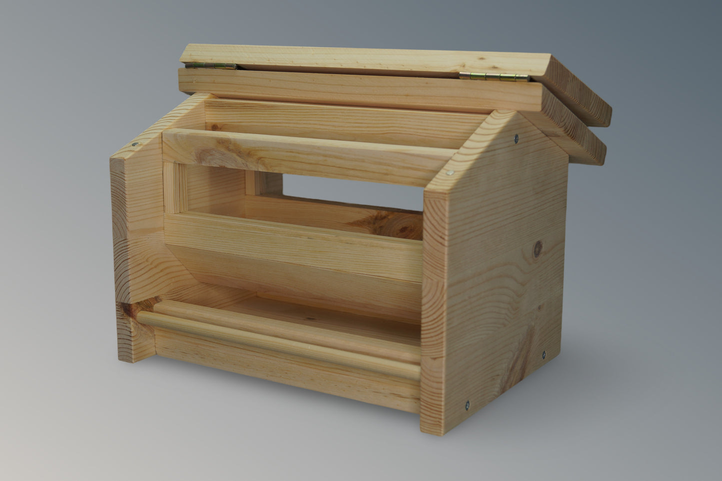 Vogelfutterhaus offen