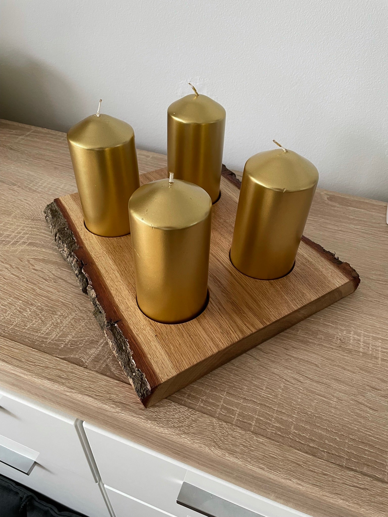 Adventsgesteck quadratisch