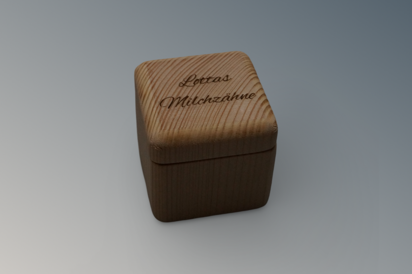 Milchzahndose mit Gravur