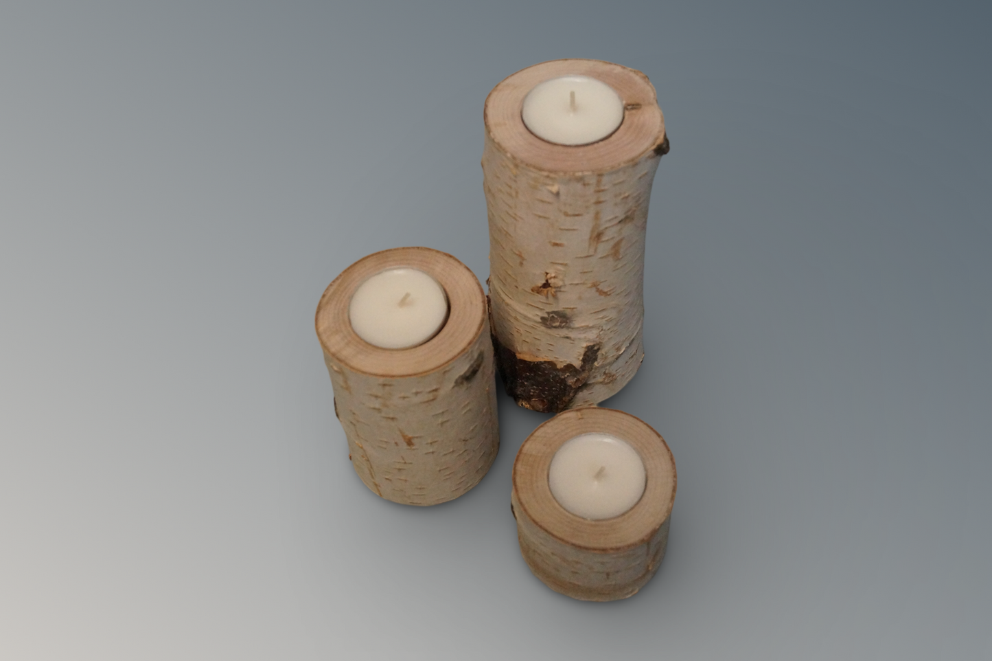 Teelichthalter Birkenholz