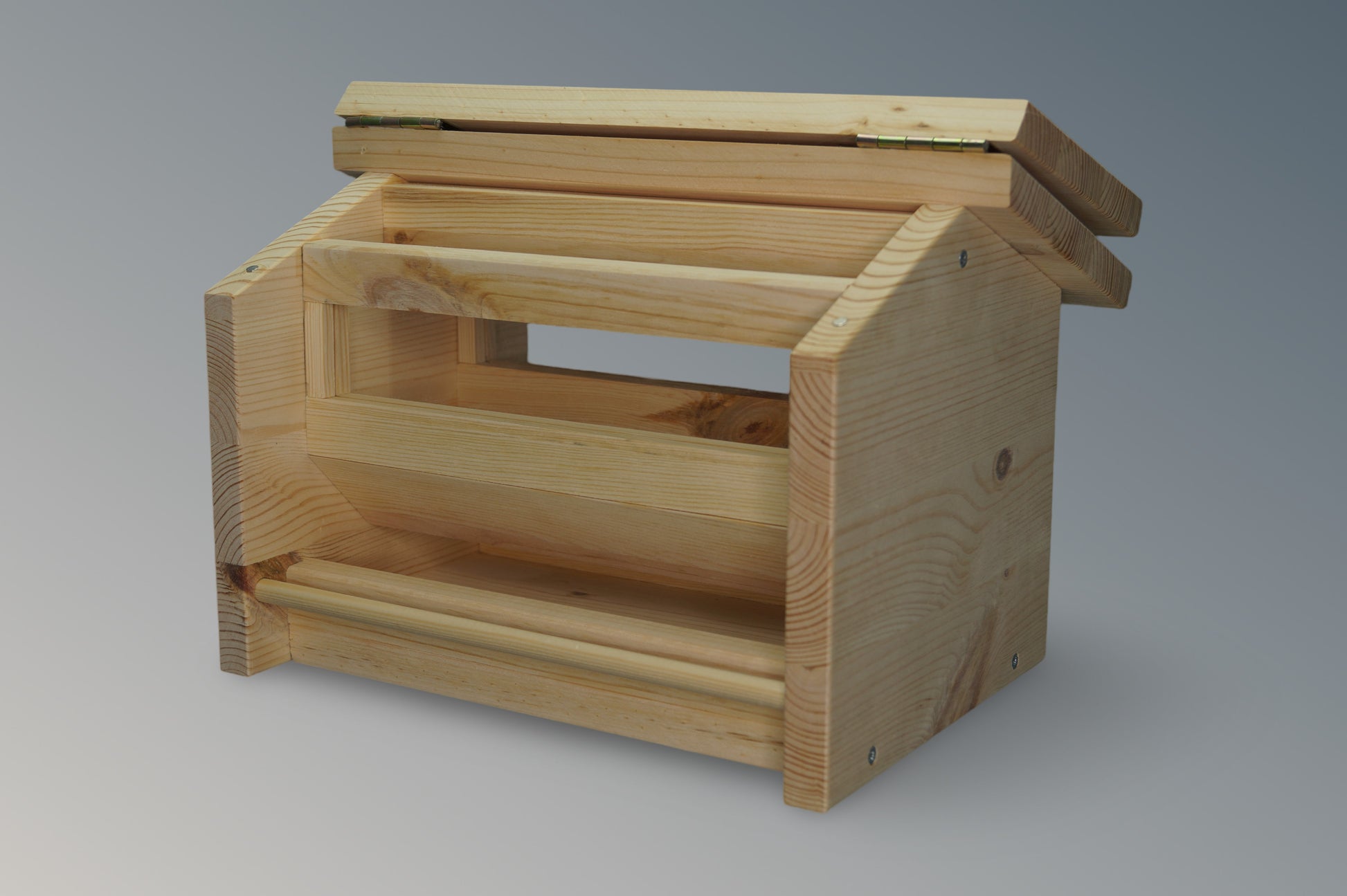 Vogelfutterhaus offen