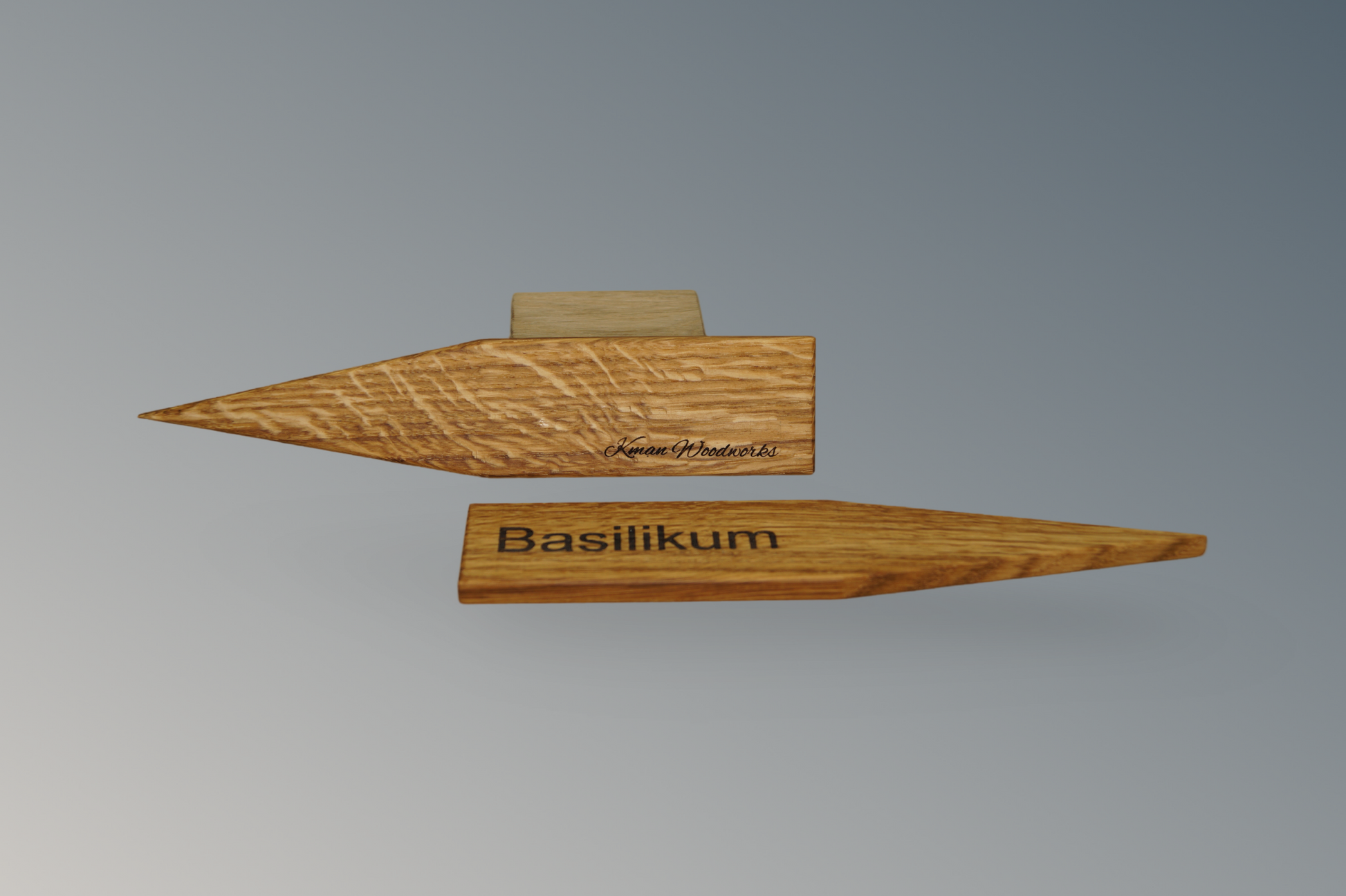 Vorder- und Rückseite Kräuterstecker